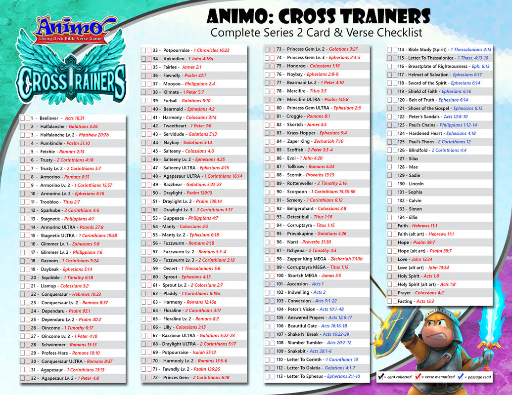 Animo Expansion: Cross Trainers Card Checklist
